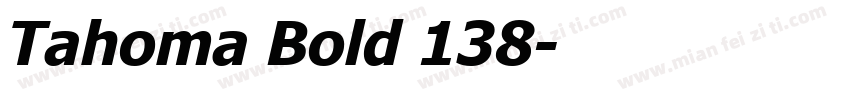 Tahoma Bold 138字体转换
